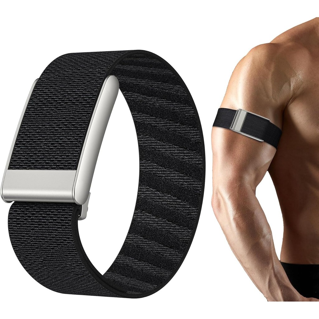 สายสปอร์ตไนลอนเข้ากันได้กับ Whoop 5.0 Bicep Bands One, Peak and Life, Breathable Nylon ปรับสายรัดข้อ