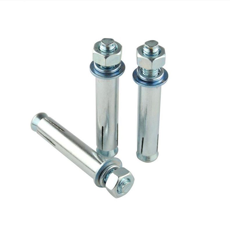 สกรูขยายสลักเกลียวขยายหัวใหญ่สีน้ําเงินสีขาว M6 M8 * 80 M10 * 100 M12 G3SD