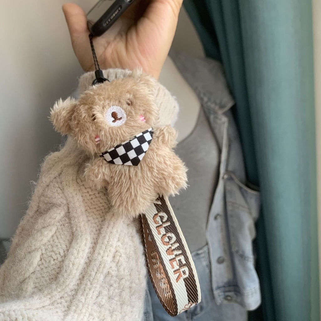 2025 สไตล์ใหม่ Anti-drop Creative น่ารักตุ๊กตากระต่ายโทรศัพท์มือถือ Lanyard Bib หมีแขวนคอสายคล้องคอส