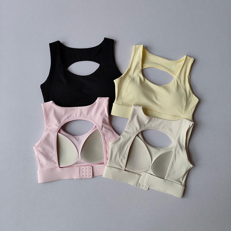 sport bar ผู้หญิง เสื้อชั้นใน ชุดชั้นในกีฬากันกระแทกความแข็งแรงสูงแบบชิ้นเดียวสำหรับผู้หญิงเสื้อกั๊ก