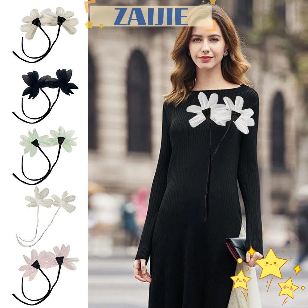 เข็มกลัดลูกไม้ ZAJIE 2 ชิ้น สำหรับเย็บปักถักร้อย งานแต่งงานและโอกาสพิเศษ