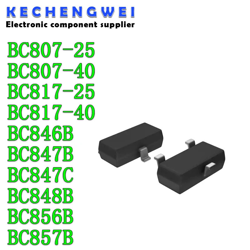 5PCS BC807-25 BC807-40 BC817-25 BC817-40 BC846B BC847B BC848B BC856B BC857B SOT23 BC807 BC817 BC846 