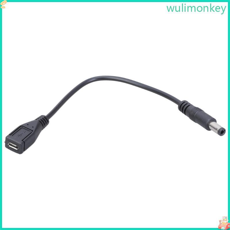 WU DC to USB Adapter Cable 5Pin Micro USB Female to DC Male to 5 5x2 5mm 5 5x2 1mm Converter Line 22