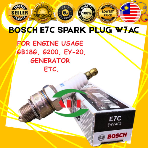 BOSCH E7C SPARK PLUG W7AC PLUG สําหรับเครื่องยนต์และเครื่องยนต์