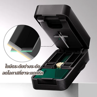 เครื่องตัดยา กล่องเก็บยา พกพา แบ่งยา 2 ส่วน 4 ส่วน กันฝุ่น ขนาดเล็ก 0 3 ซม ดีไซน์สวยงาม Pill Box