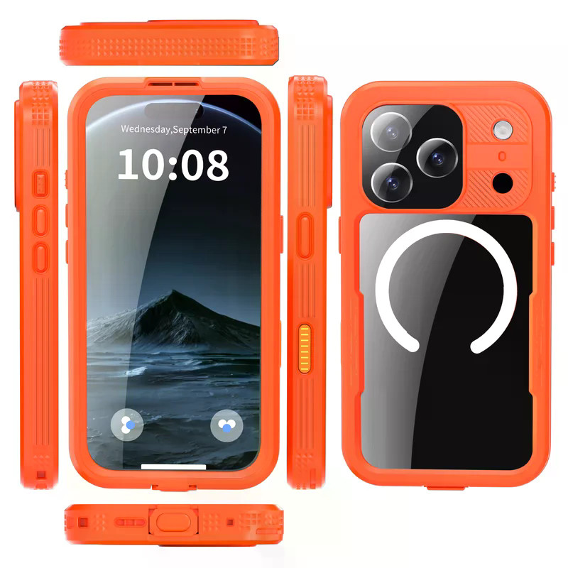 IP68 กรณีกันน้ําสําหรับ iPhone 17 Air 17 Pro max 2M ดําน้ําว่ายน้ําป้องกันแม่เหล็กฝาครอบโทรศัพท์ 17Pro ราคาถูก Shopee Lazada