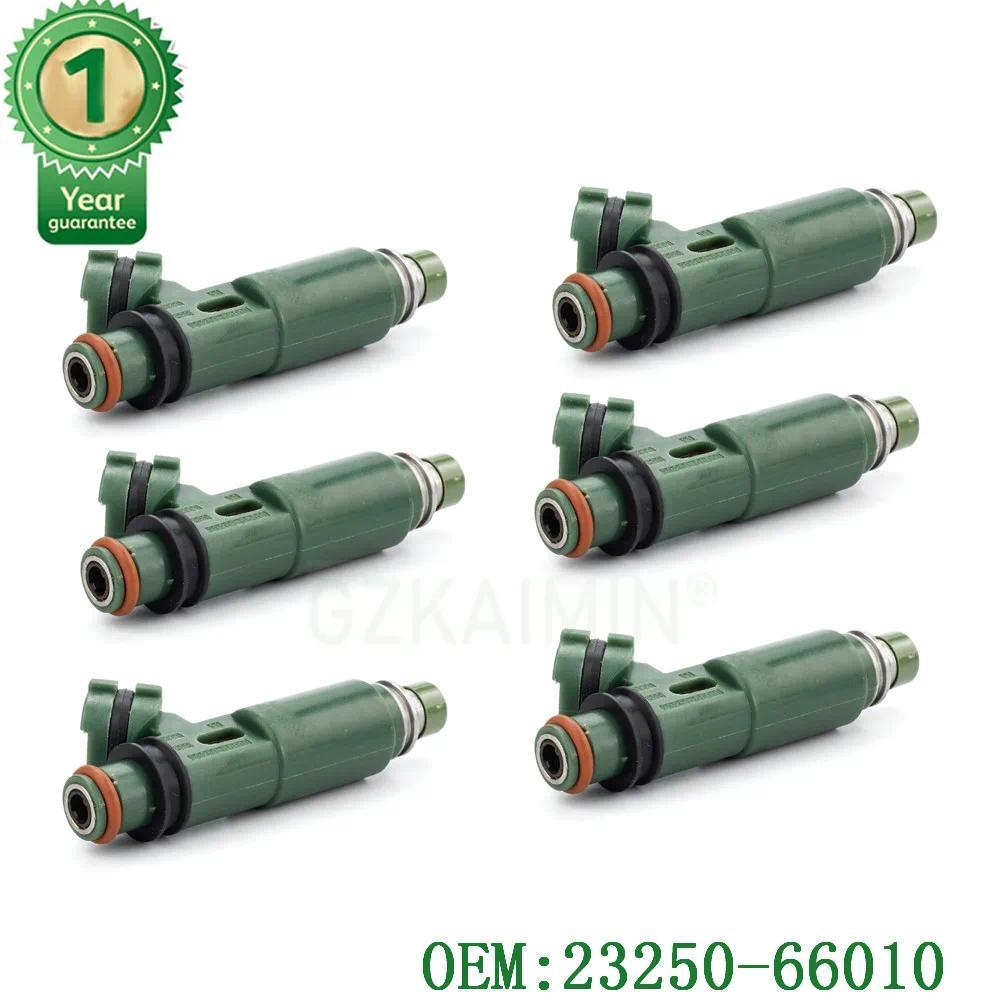 ชุด 6 x หัวฉีดน้ํามันเชื้อเพลิง NOZZLE INJECTION สําหรับ Toyota Land Cruiser FZJ7 # 70 FZJ10 # 100 1