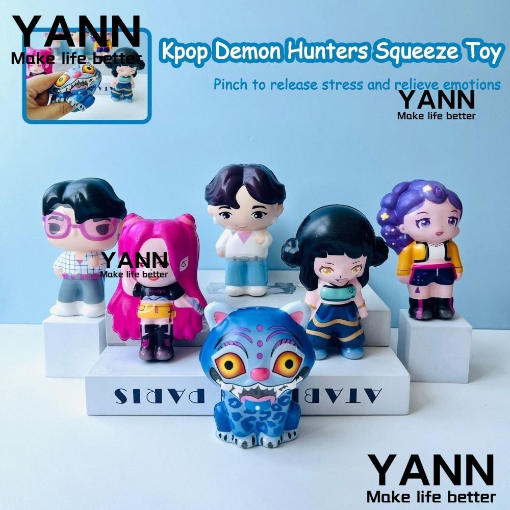 YANN Kpop นักล่าปีศาจบีบของเล่น,Derpys|ของเล่นสกุชชี่นุ่มนิ่มอนิเมะ​​, Hot Rumi Mira Zoey Derpys รูป
