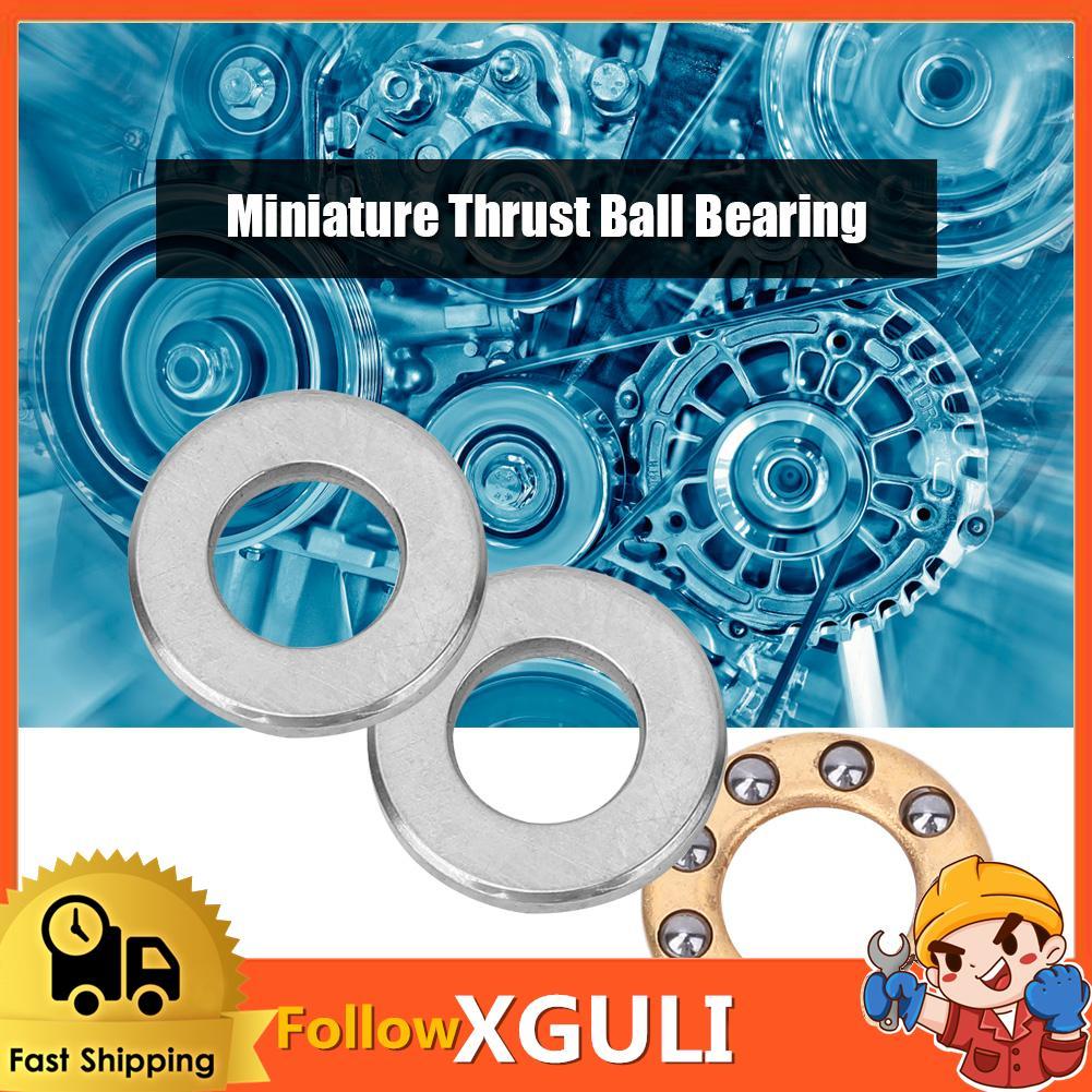 Xguli Xguli Hilitand 10pcs Thrust Bearings Ball Bearing ความแม่นยำสูงชุดเหล็กแบนสำหรับเครื่องจักรการ