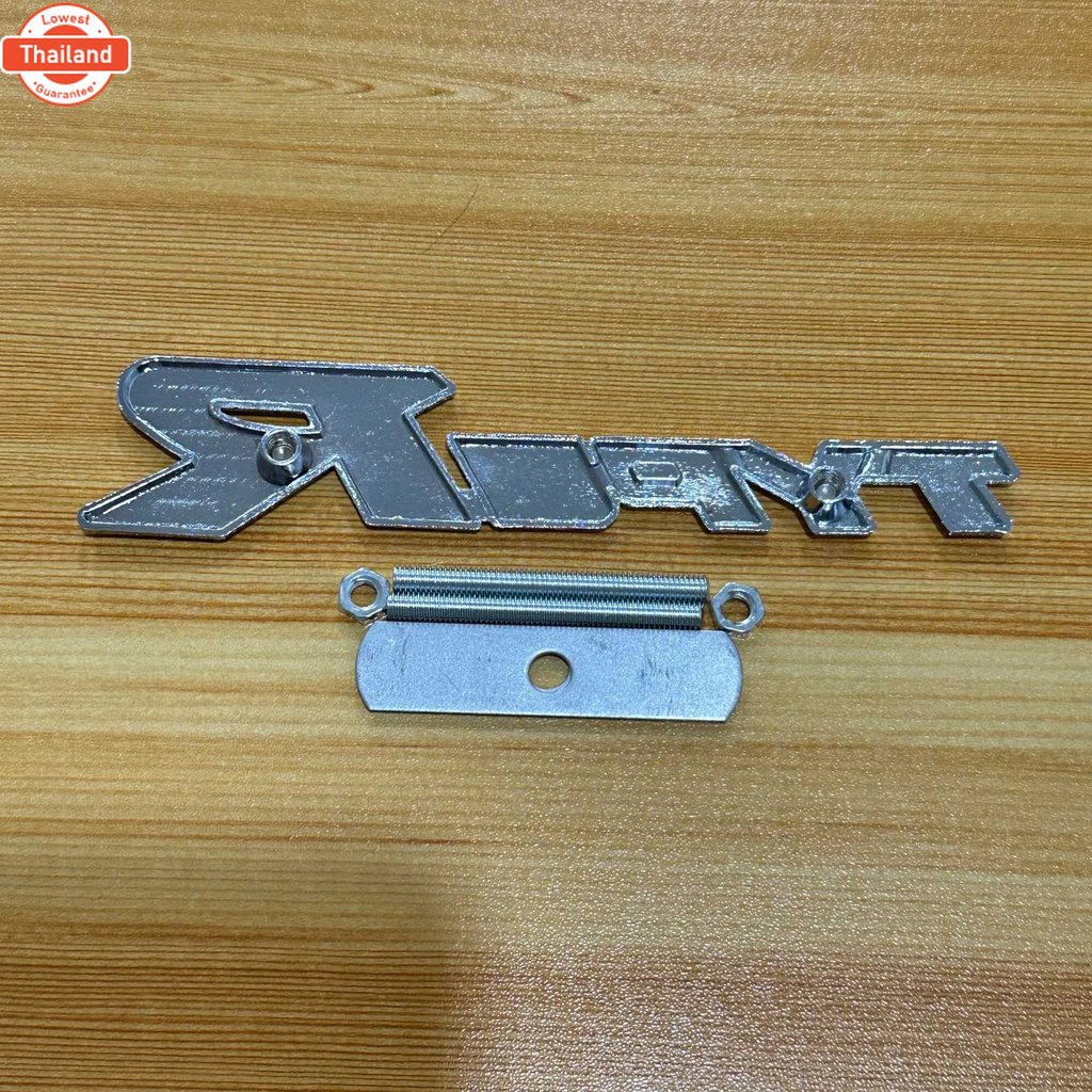 โลโก้* TYPE R ติดหน้ากระจังรถ Honda งานโลหะ ขนาด* 3.3 x 15 cm priceต่อชุด