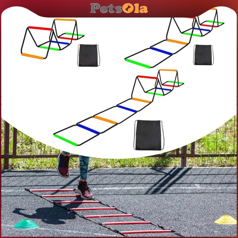 [PETSOLA] AGILITY LADDER Feet Training พับแบบพกพาเท้าออกกําลังกายความเร็วฟุตบอล ​​ความเร็ว ​​อุปกรณ์ฝึกความคล่องตัวของบันได