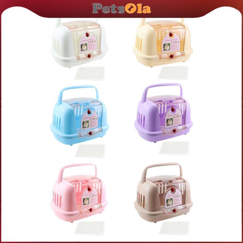 สัตว์เลี้ยง กระเป๋าเดินทางสําหรับสัตว์เลี้ยงกรงสุนัขกลางแจ้งแมวระบายอากาศกล่องอากาศเครื่องบินผู้ให้บริการแมวด้านแข็ง