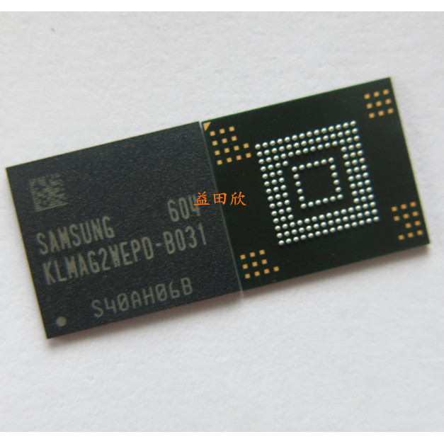 วัด KLMAG2WEMB-B031 KLMAG2WEPD-B031 emmc 16G ตัวอักษรห้องสมุด 153 Ball Memory