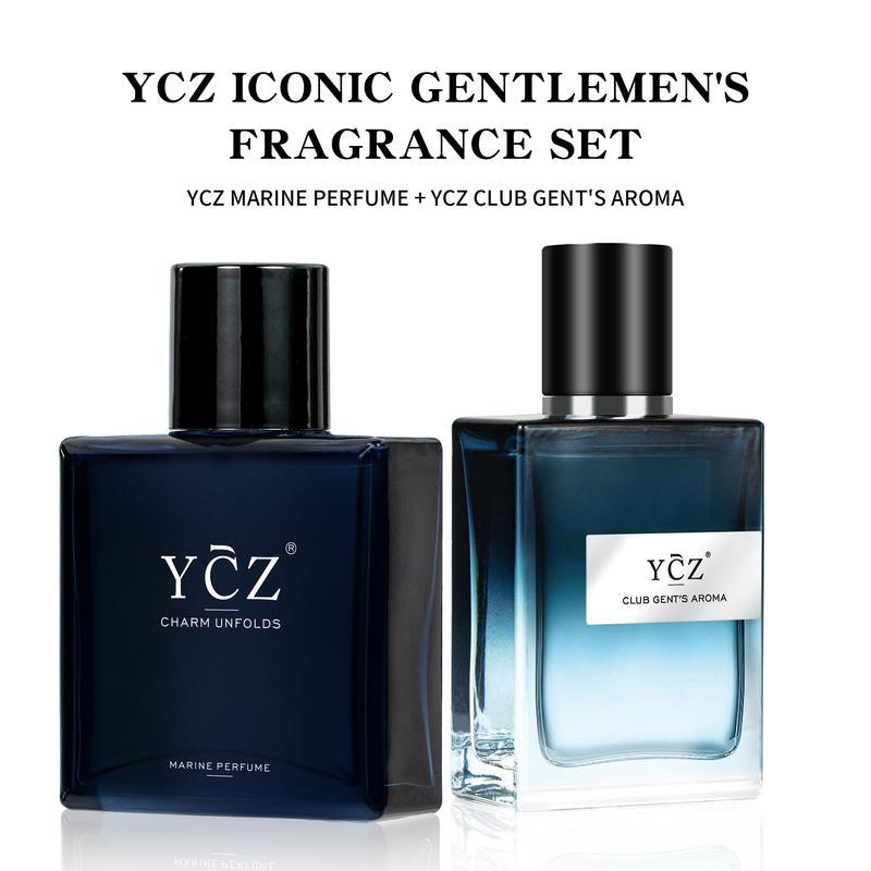 YCZ Classic Fragrance Ensemble - ชุดน้ําหอมของ Iconic Gentlemen พร้อมน้ําหอมทางทะเล & Club Gents Aro
