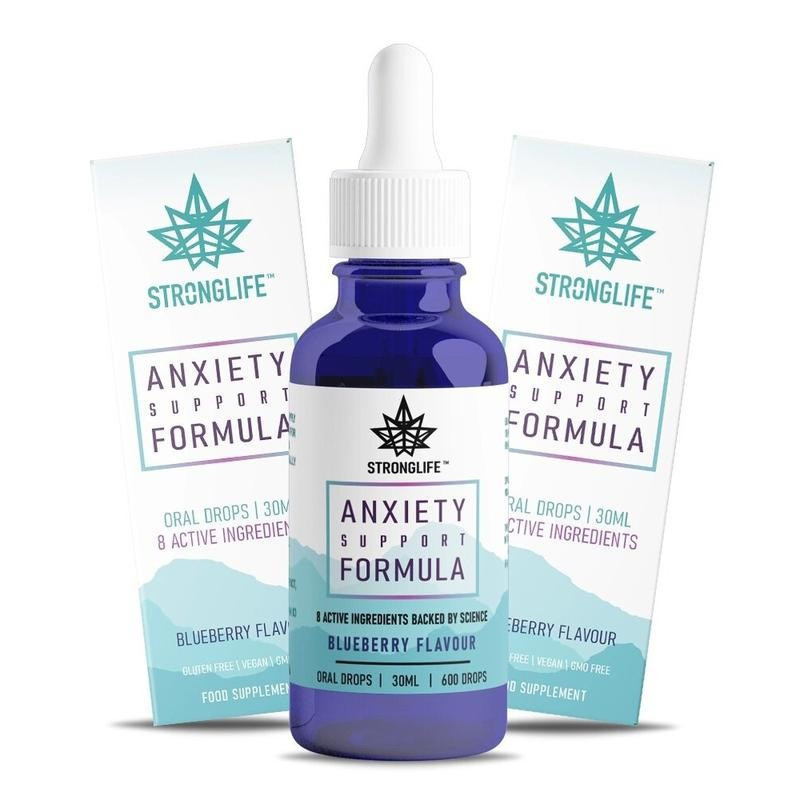 Stronglife Calming Drops- 8 Active Ingrine - Valerian Root, Passionflower, Ashwagandha, Maca Root, M