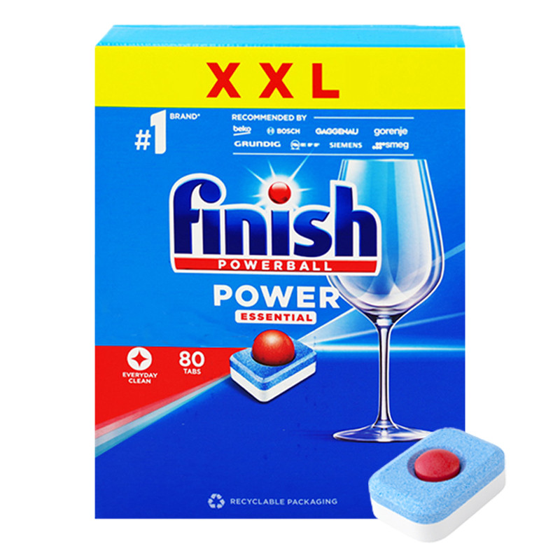 [ดําเนินการด้วยตนเอง] Finish Bright ล้างจานบล็อก All-In-One เหมาะสําหรับ Siemens เครื่องล้างจานผงซัก