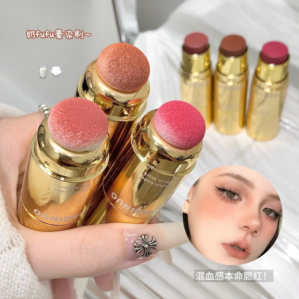 SHAQINUO คุชชั่นสองหัวบลัชออนแบบแท่งครีมวางบลัชออน