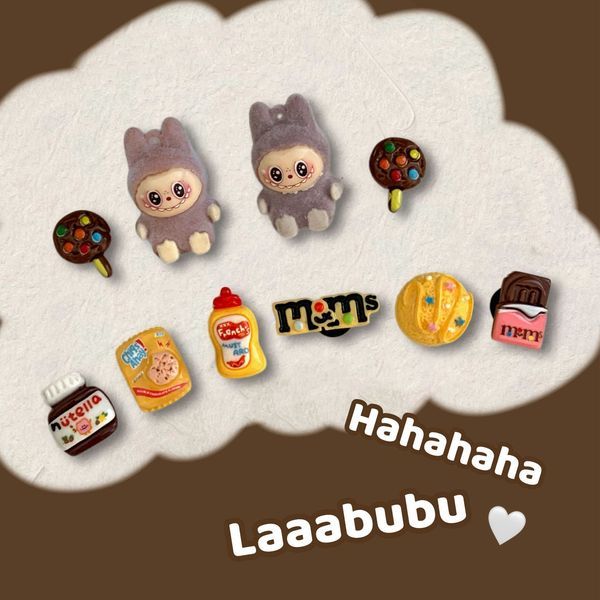 จิบบิท จิ๊บบิท crocs jibbitz crocs ของแทั ตุ๊กตาLABUBU สำหรับรองเท้า ตกแต่งรองเท้าด้วยลายดอกไม้น่ารั