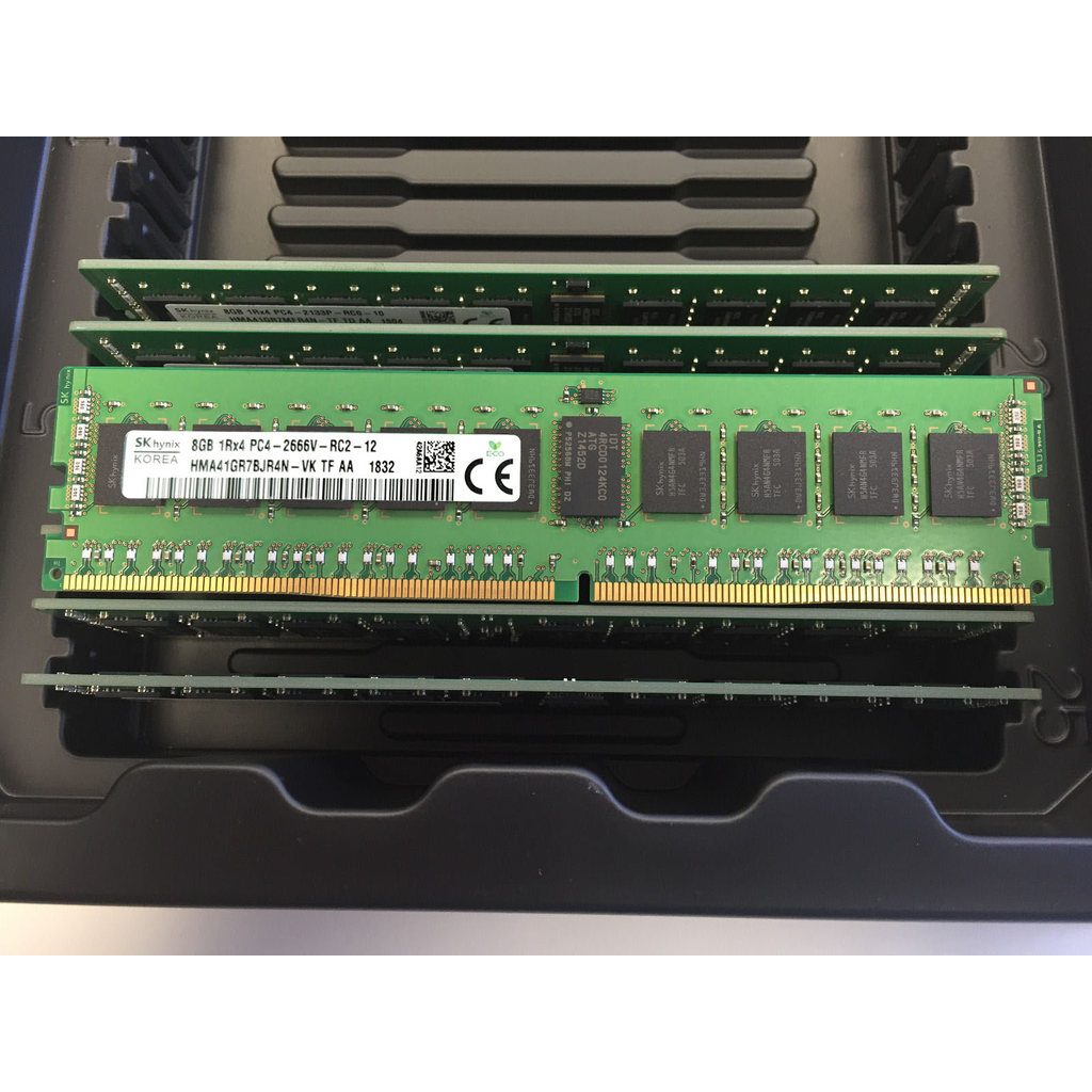 SK Hynix 8G 1RX8 PC4-2666V-RD1-12 DDR4 2666 ECC RDIMM แถบหน่วยความจํา