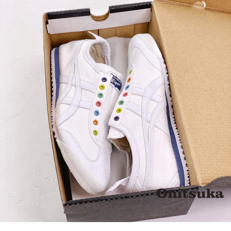Asics Onitsuka Tiger (Onitsuka Tiger) Mexico 66 รองเท้าผ้าใบผู้ชายรองเท้าวิ่งผู้หญิงกันลื่น