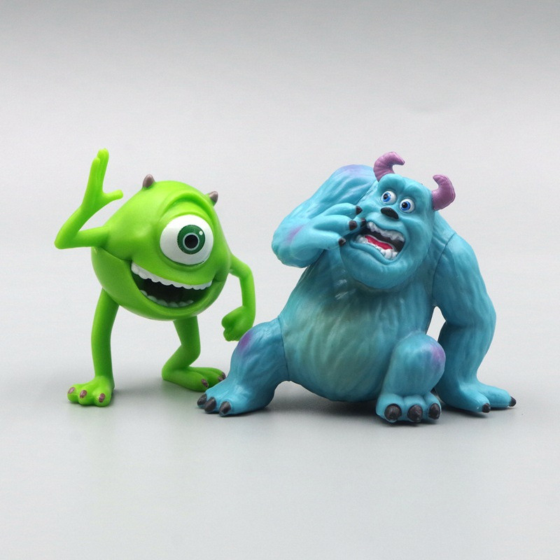 9S5K Monsters University Sullivan รูปการ์ตูน Big-Eyed ตุ๊กตาผม Monster Dean Lan Dao แคปซูลของเล่น Ab