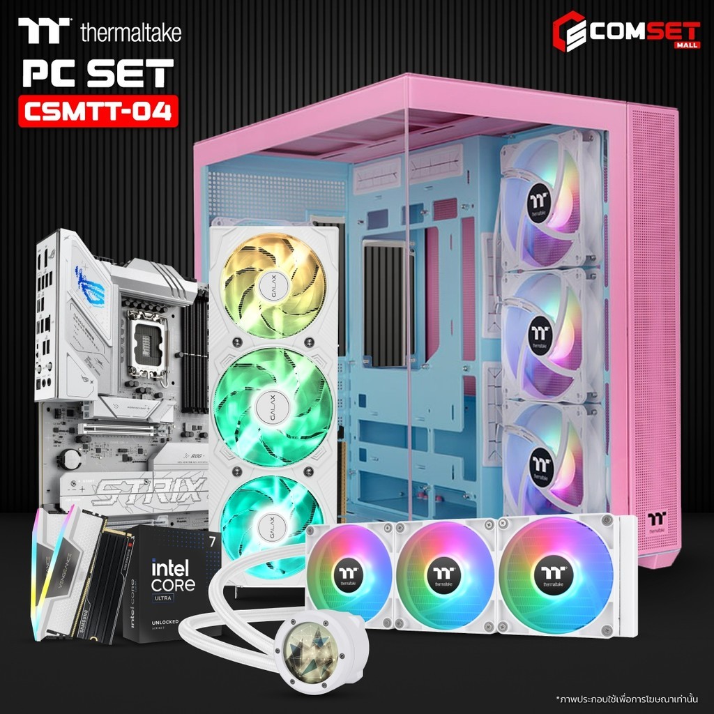 THERMALTAKE SET 4 คอมประกอบ INTEL CORE ULTRA 7 265K/RTX 5070 TI 16GB/B860-A/32GB DDR5 6000MHz (CSMTT