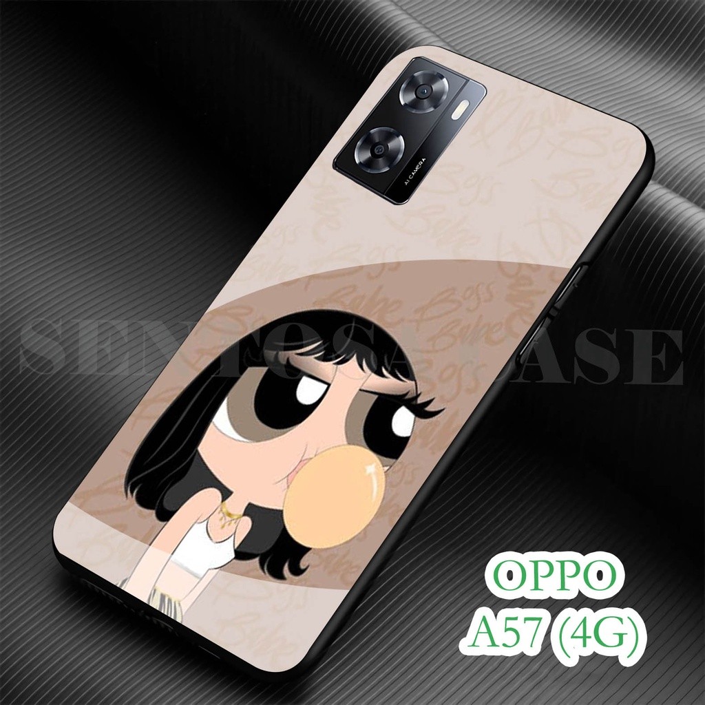 Softcase Glass Kaca OPPO A57 (4G) 2022 - เคส HP OPPO A57 (4G) 2022 [ S77 ].