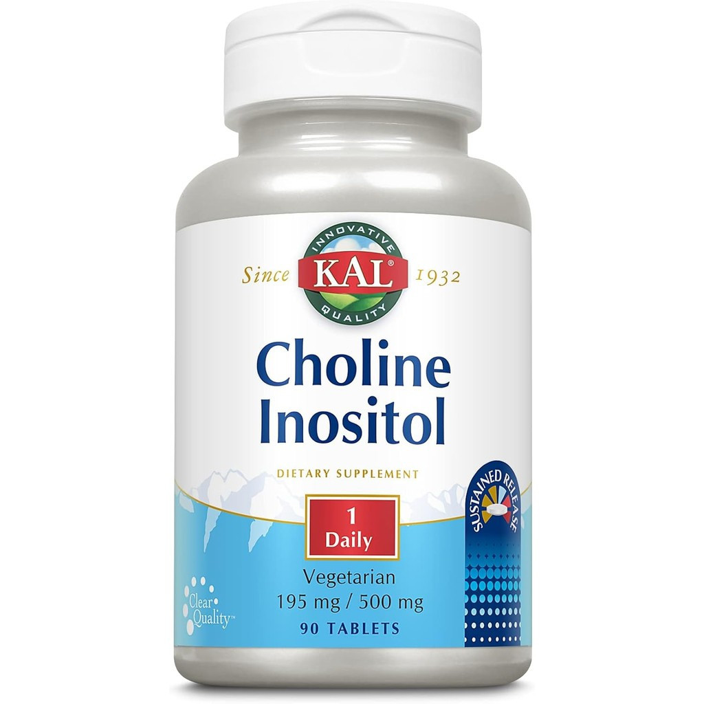 KAL Choline Inositol Tablets 195/500 mg 90 Count