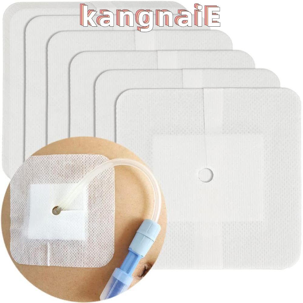 KANGNAI 10 ชิ้น Chest Catheter Cover, Gtube Supplies อุปกรณ์ไตเทียม Feeding Tube Pad, ทนทานไตเทียมแผ