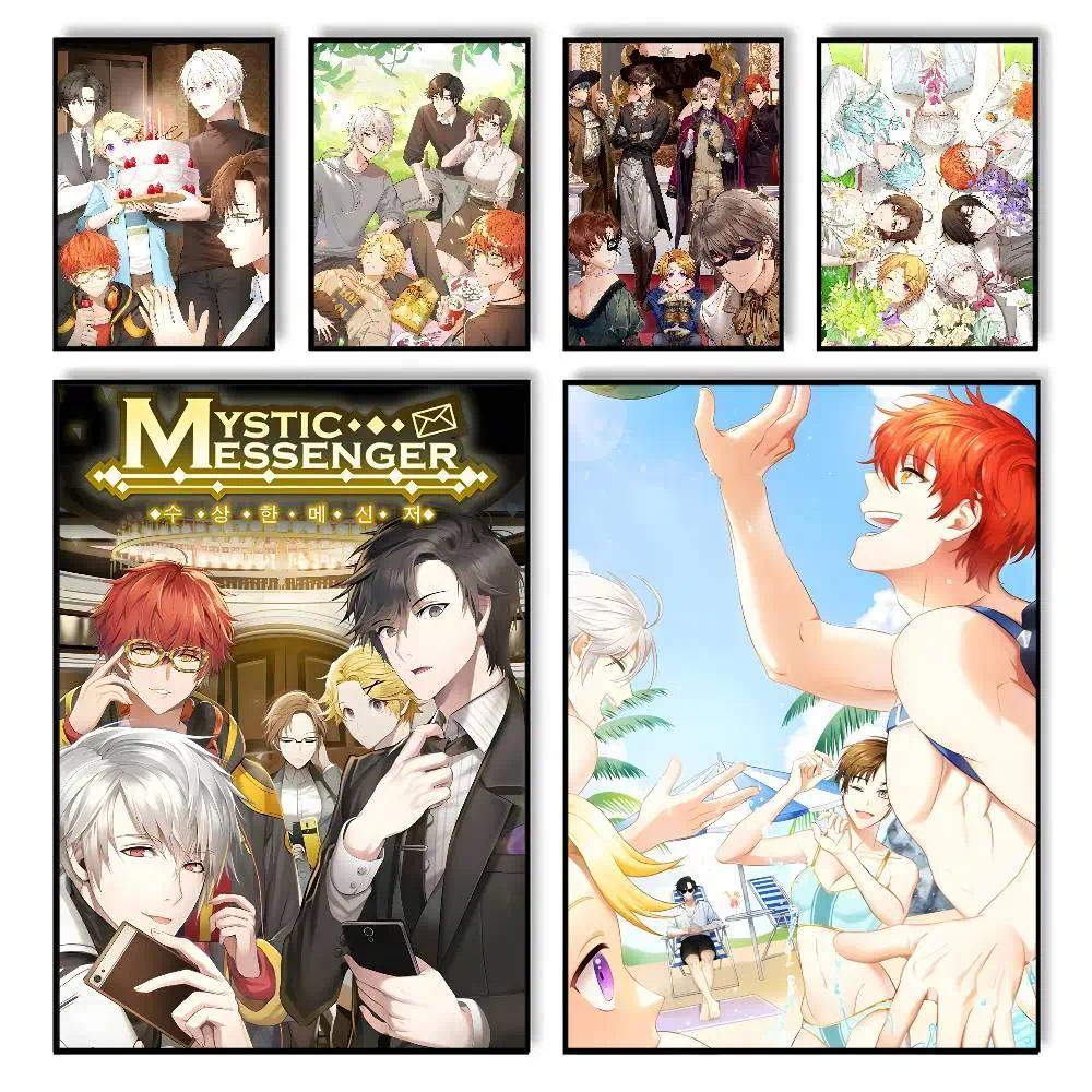 อะนิเมะ Mystic Messenger Zen โปสเตอร์ศิลปะพิมพ์สําหรับห้องนั่งเล่นห้องนอน Bar Parlor ตกแต่งบ้าน
