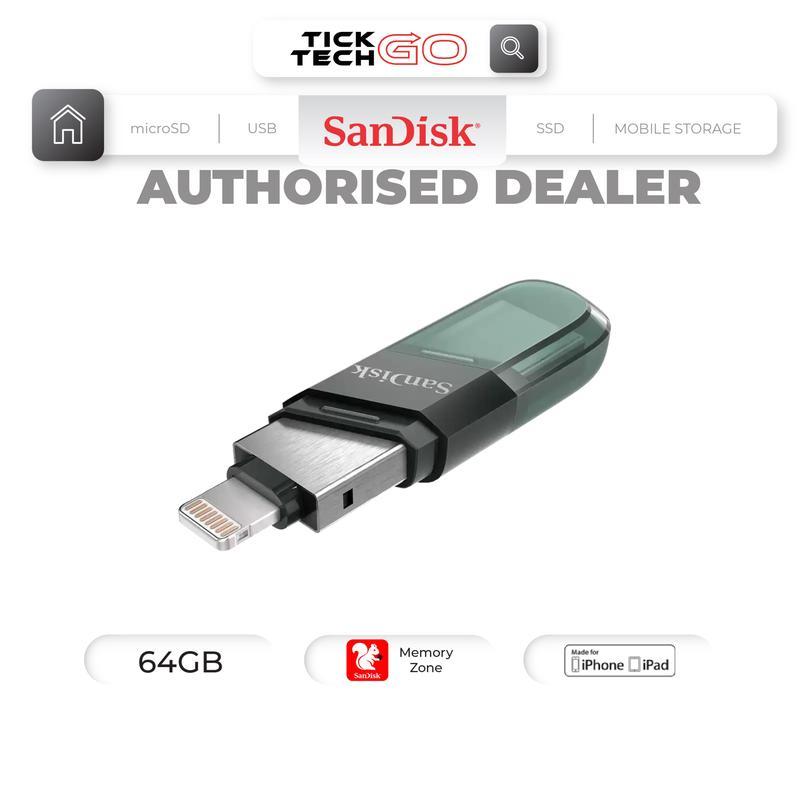 แฟลชไดรฟ์ SanDisk iXpand Flip (64GB/128GB/256GB) แฟลชไดรฟ์ Lightning /