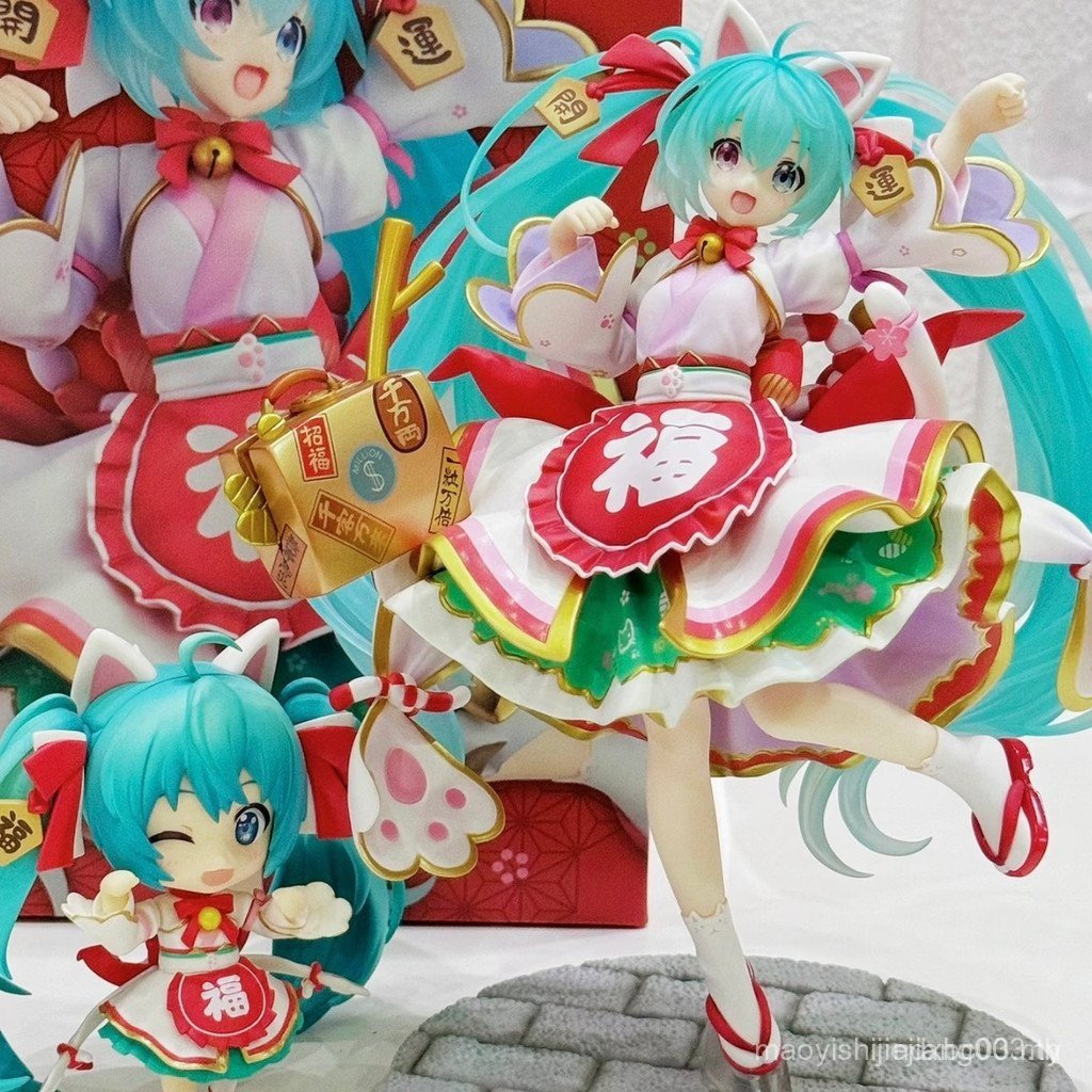 [สไตล์ในภาพ] Mystery Box Series ตุ๊กตา Hatsune Miku รูปเค้กขนาดเล็กแชสซีตกแต่งสามารถขอพร 1Z9J EQF2