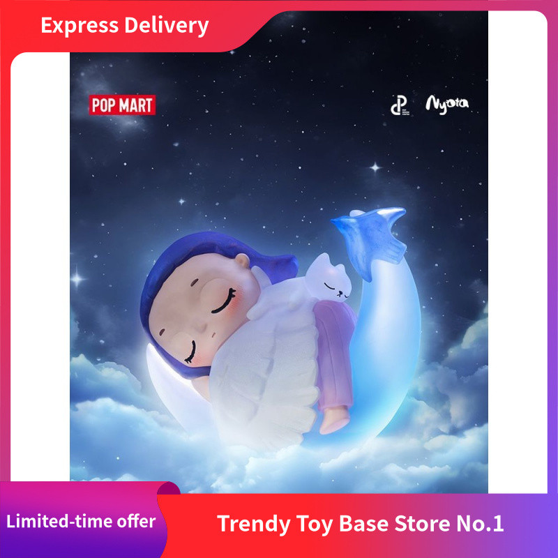【secret 】P POPMART Nyota Nyota Free Growth Series รูปกล่องปริศนาอินเทรนด์ของเล่นของขวัญเครื่องประดับ