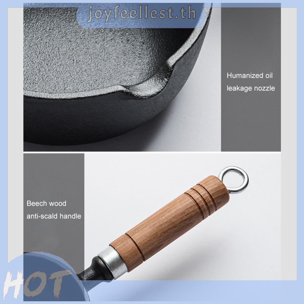 11/13ซม.เหล็กหล่อกระทะซอสขนาดเล็กนอนสติ๊กหม้อซุปขนาดเล็กกระทะน้ํามันร้อนสําหรับทําอาหาร [ความสุข.ไทย] - รูปที่ 6