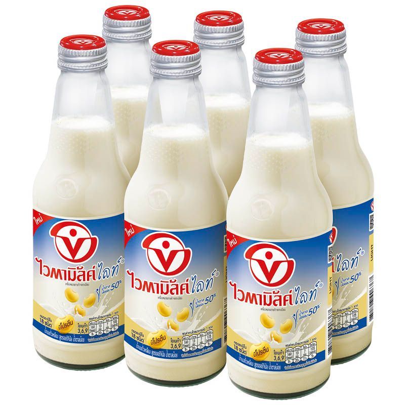 ไวตามิ้ลค์ไลท์สูตรออริจินัลน้ำตาลน้อย 300 มล.แพค6 Vitamilk Light Low Sugar 300X6 [หมายเลขบาร์โค้ด 8851028003632]