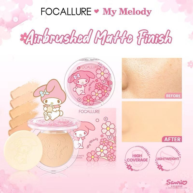 Feiluer Sanrio Co-Branded Pressed Powder ต่างประเทศ Daigou July No. 20 ฟ้า qq26.6.30