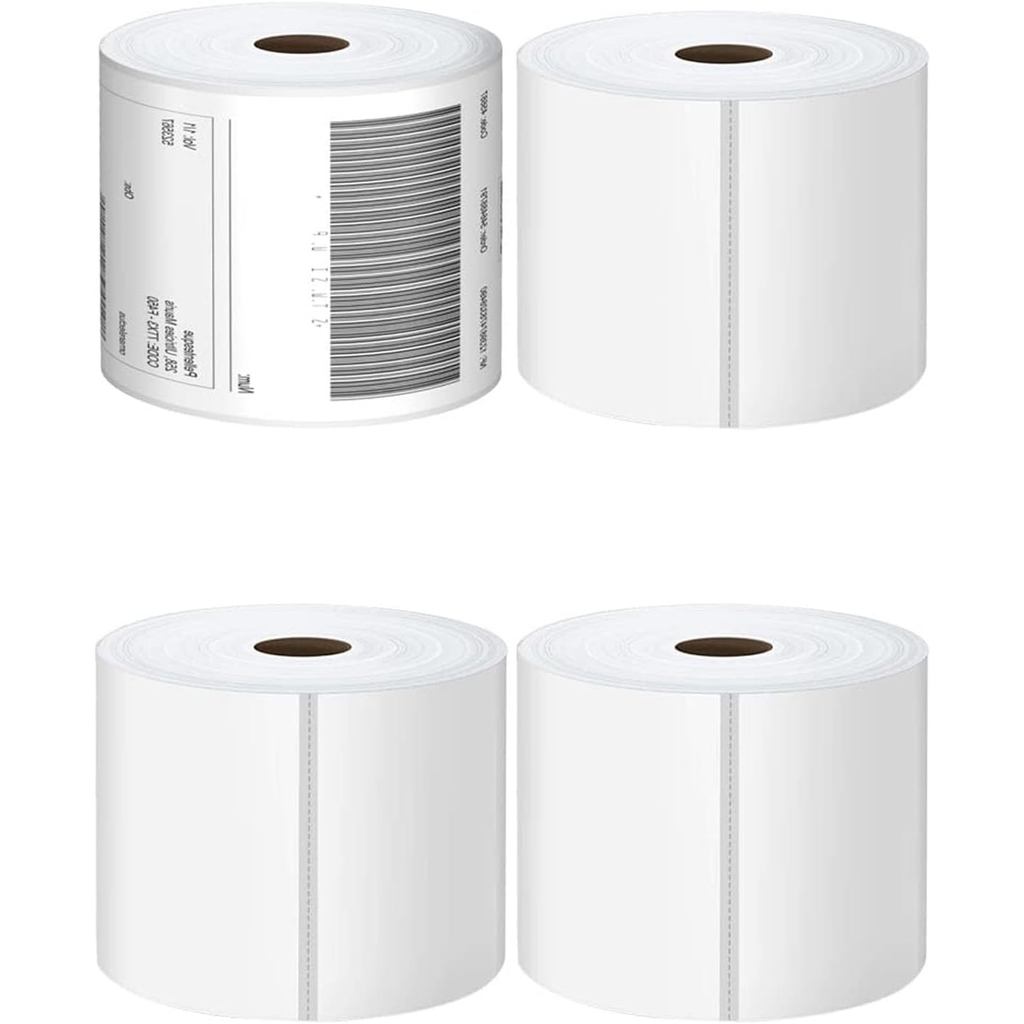 ป้ายความร้อนโดยตรง 4x6-450 ป้าย/ม้วน, Thermal Shipping Labels สําหรับ Zebra 2844 ZP-450 ZP-500 ZP-50