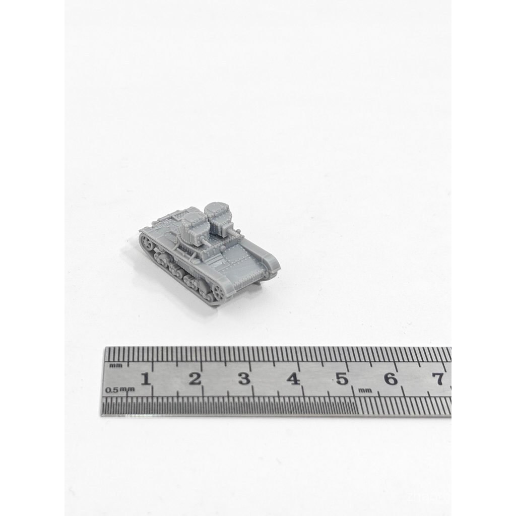 1/144 Scale T-26A Dual Turret Tank Tank 3D Printing Scale รุ่น 0QWZ