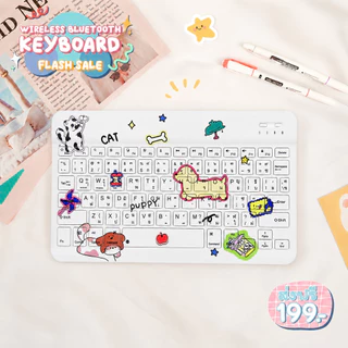 เคสคีย์บอร์ดสำหรับ For Samsung Tab S11 S10 S9 FE A9 A11 S9+ และ S6 Lite คีย์บอร์ดภาษา (ไทย+อังกฤษ)