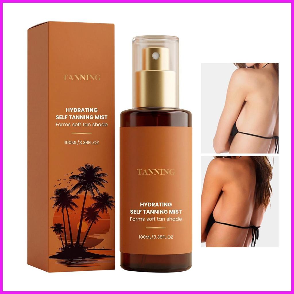 Self Tanning Spray 100ml Bronzing Accelerator Mist Tanning Mist สําหรับสระว่ายน้ําชายหาดกลางแจ้งวันห