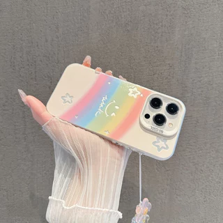 เข้ากันได้กับ ไอโฟน16 ไอโฟน 15 Pro Max iPhone 13 ไอโฟน11 X เคสโทรศัพท์เคสนุ่มน่ารัก HXMSCY080/081