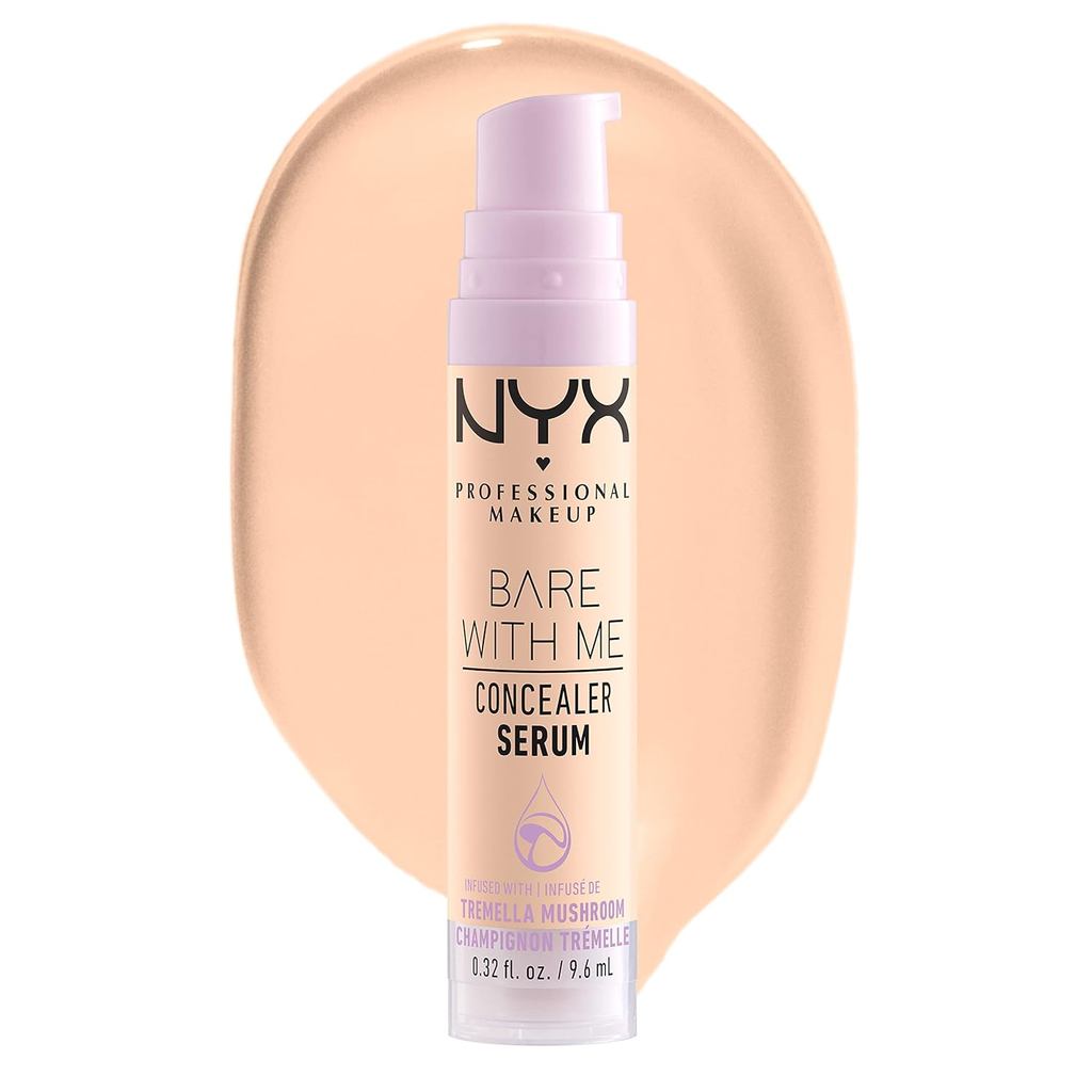 NYX PROFESSIONAL MAKEUP Bare With Me CONCEALER Serum, คอนซีลเลอร์แต่งหน้า ได้ถึง 24Hr Hydration - Fa