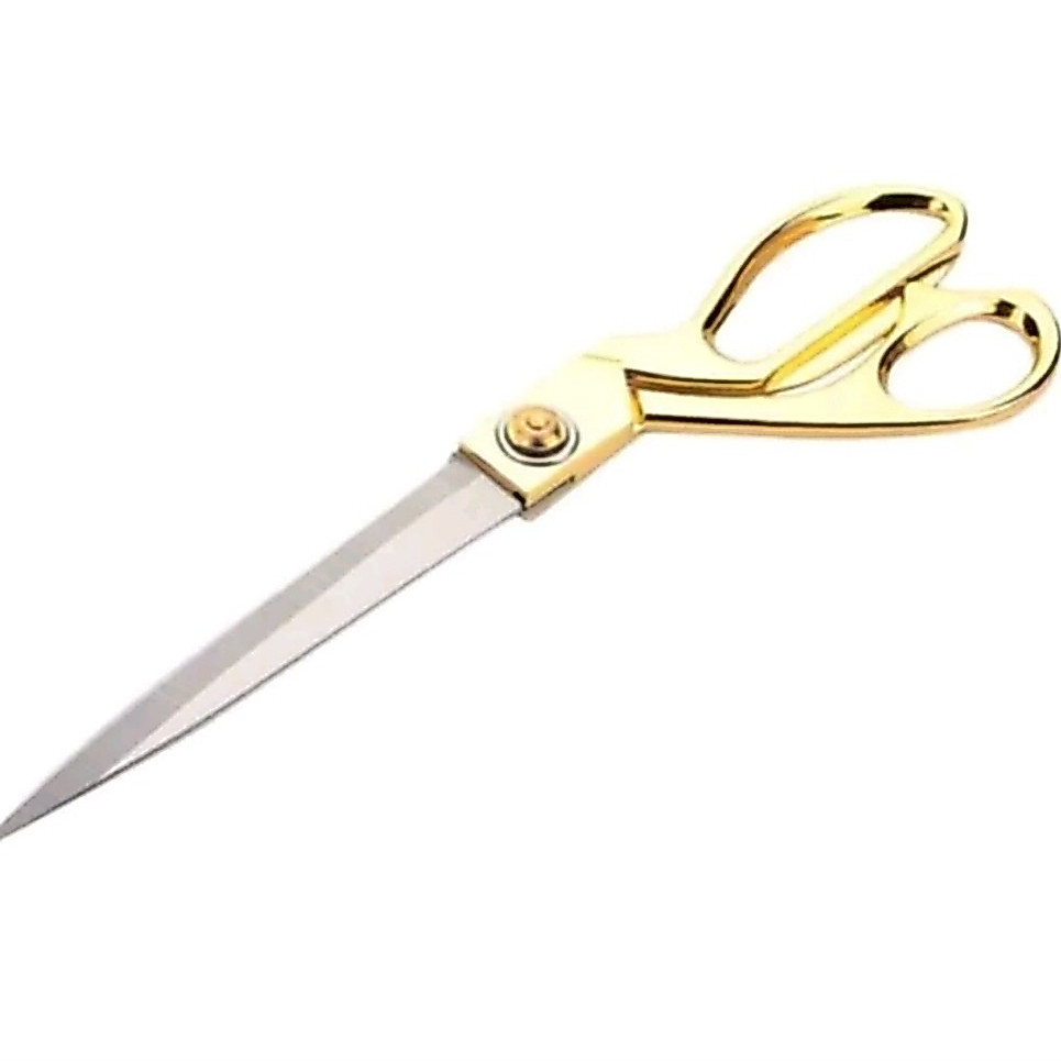 9.5" GOLD COLOUR TAILOR SCISSORS/Guntained KAIN EMAS WRNA 9.5 image GOLD COLOUR qil剪刀/刀