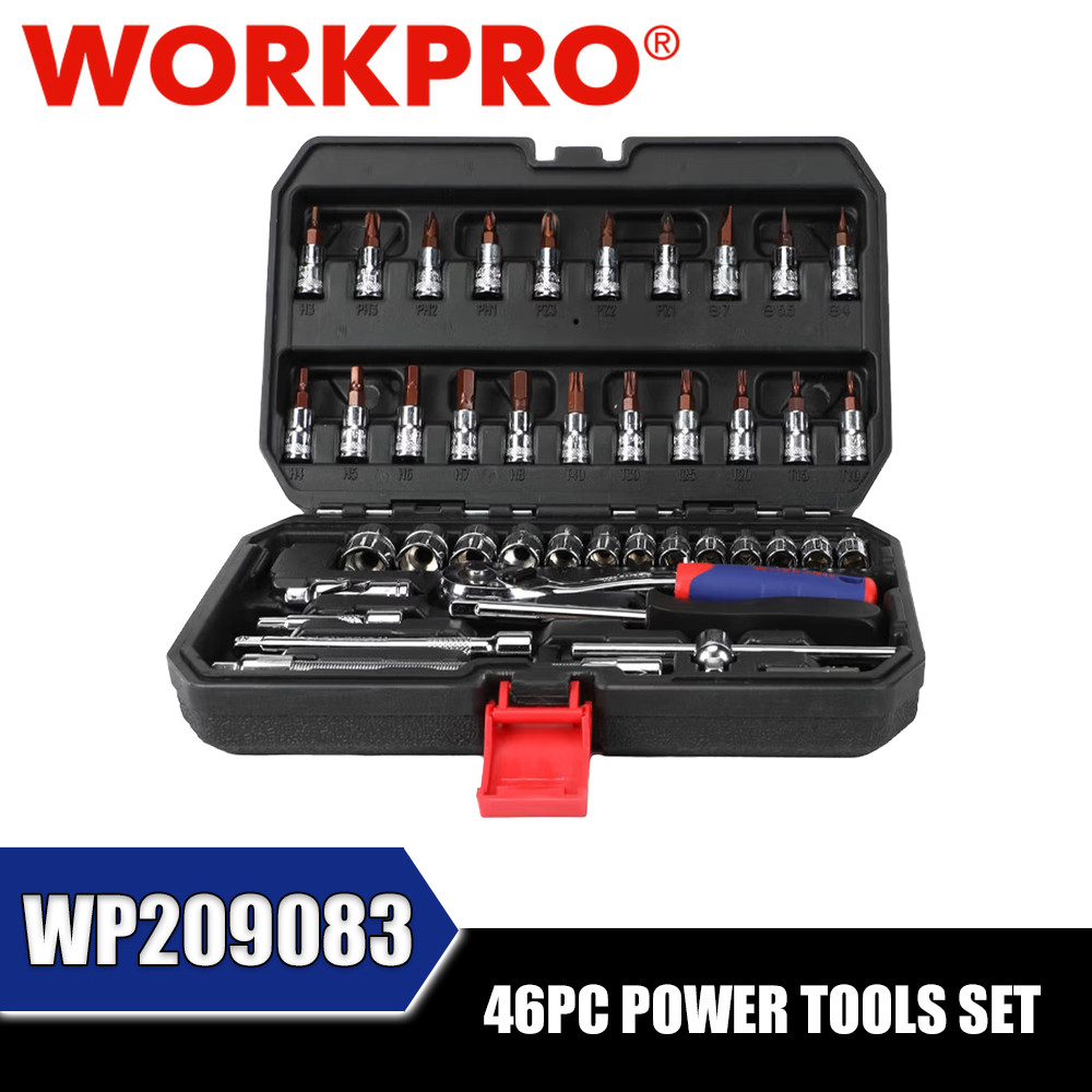 Workpro WP209083 ชุดเครื่องมือไฟฟ้า 46 ชิ้น