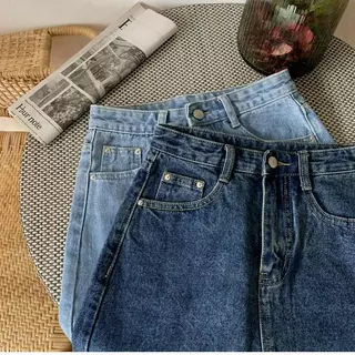 S-7XL 4 สี กระโปรงยีนส์สั้น สำหรับผู้หญิงไซส์พลัสรูปร่างลูกแพร์ กระโปรงทรงเอไลน์ช่วยให้ดูผอมเพรียว