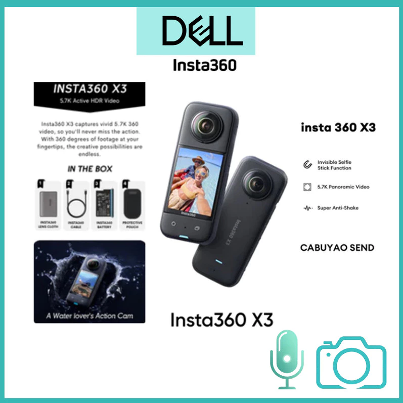 Insta360 X3 กล้องแอคชั่นแคมเมรา 360 5.7K HDR