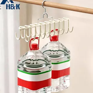 [H&K] ประหยัดพื้นที่ Multi Hook Hanger 360 หมุนลื่นสําหรับ Bras Camisoles Tank Tops เข็มขัดตู้เสื้อผ้าขนาดเล็ก Solution {th}