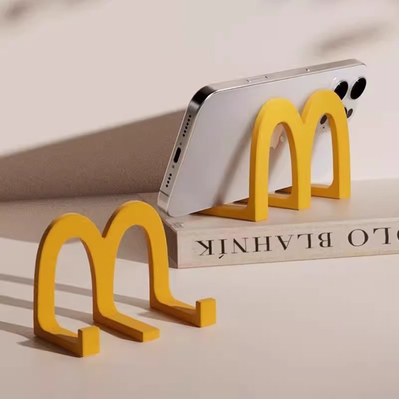 ผู้ถือโทรศัพท์น่ารัก litem desktop holder M-Shaped McDonalds Phone Holder ที่วางโทรศัพท์ McDonalds O