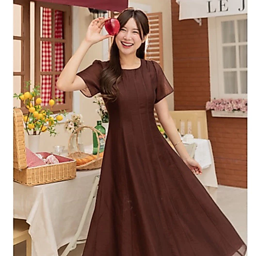 BROWN.BKK - LORO DRESS สวยสะอาดแบบเข้าใจง่าย ได้ลุคคลีนเกิร์ล