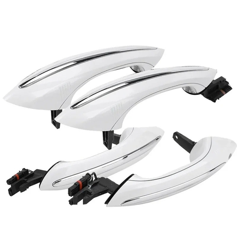 สีขาว LHD สําหรับ BMW 5 6 7 Series F07 F10 F06 F11 F01 F03 F04 F12 F13 Keyless Go Comfort Access ด้า